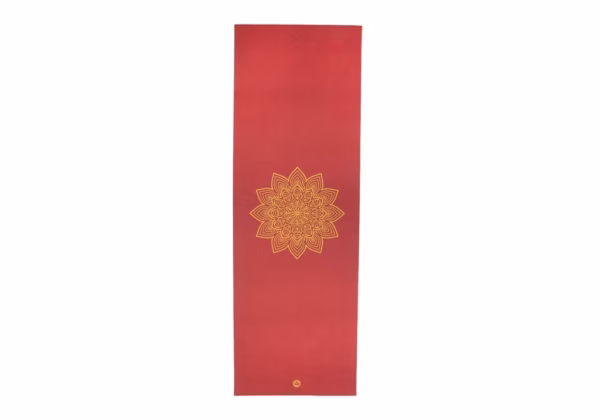 Коврик для йоги Bodhi Rishikesh Premium Golden Mandala Purple