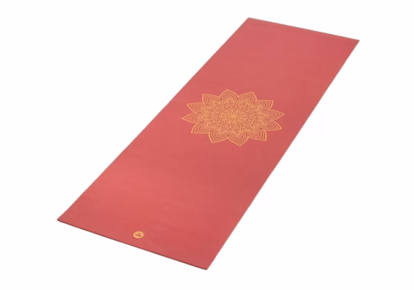 Коврик для йоги Bodhi Rishikesh Premium Golden Mandala Purple